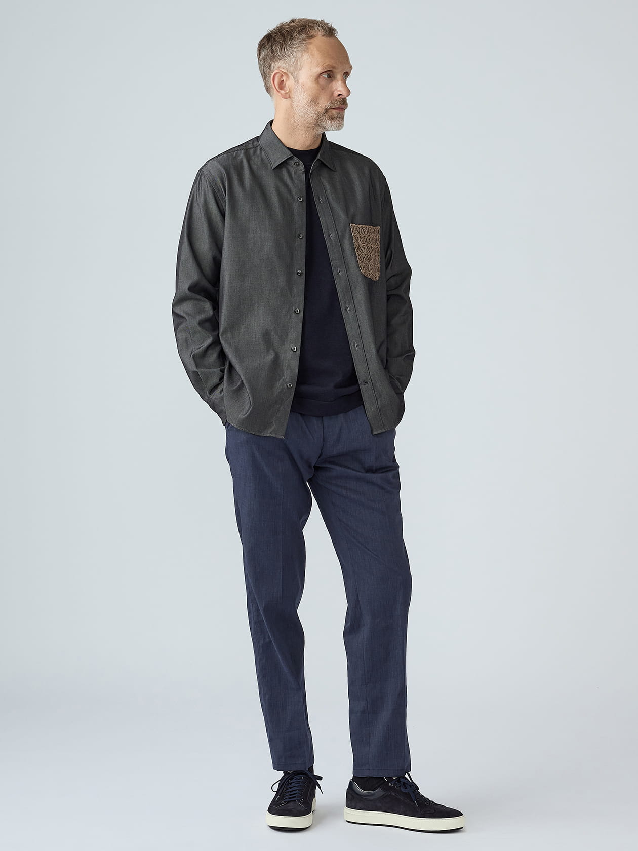 Denim Over Shirt