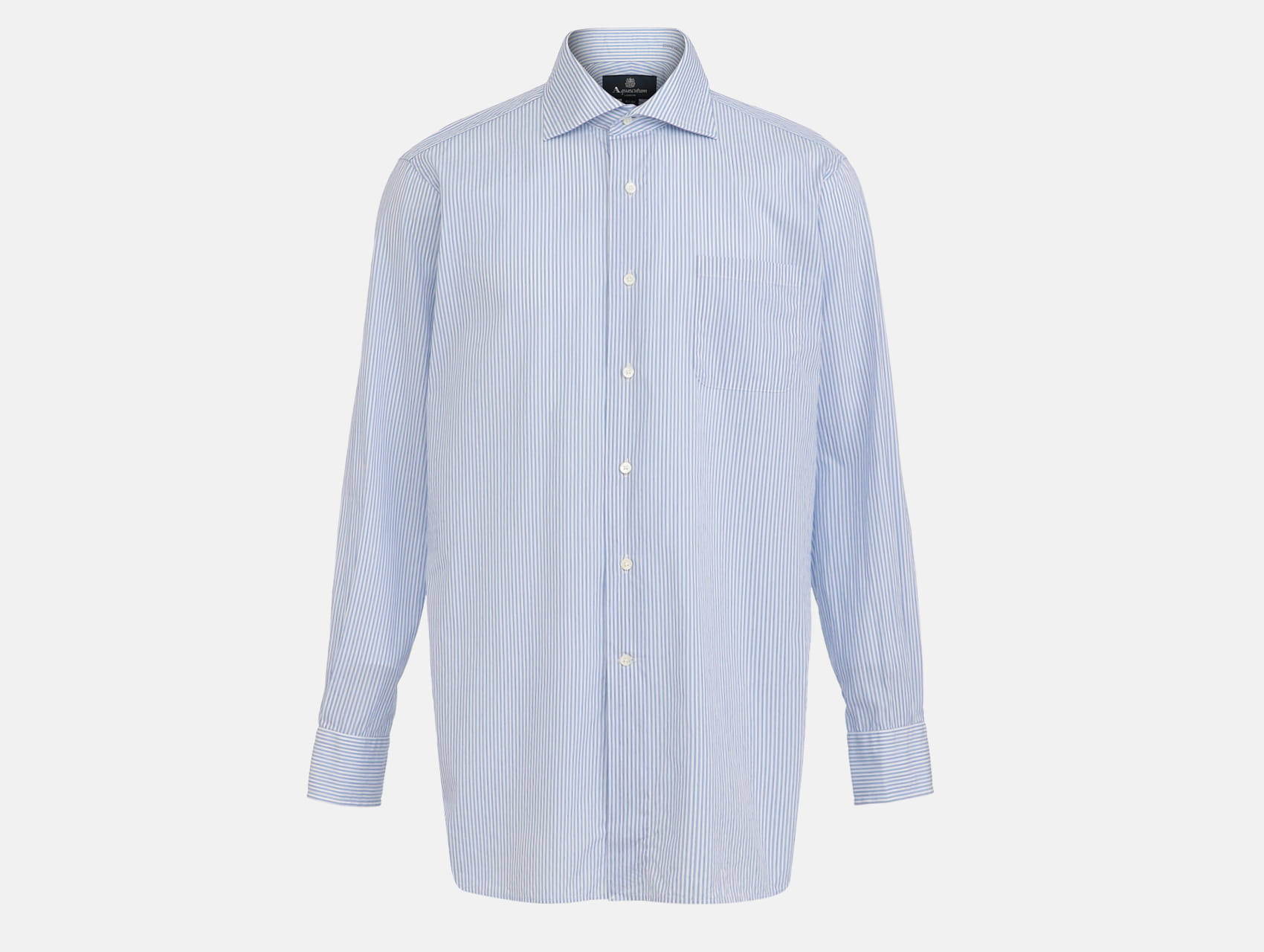 Aquascutum ストライプ ワイシャツ 43-84 オルタネイトストライプシャツ