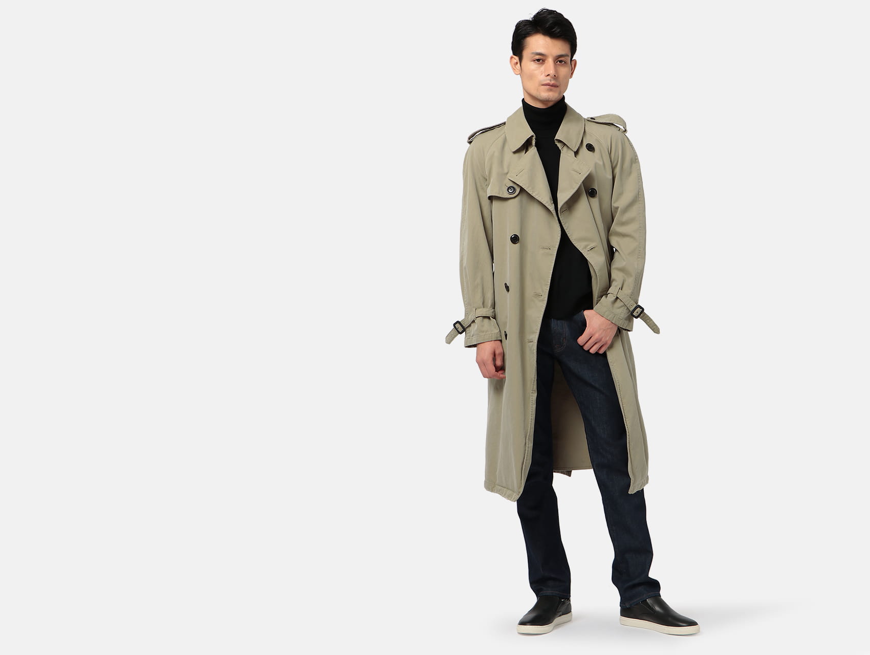 AQUASCUTUM アクアスキュータム トレンチコート メンズ 34 | mdh.com.sa