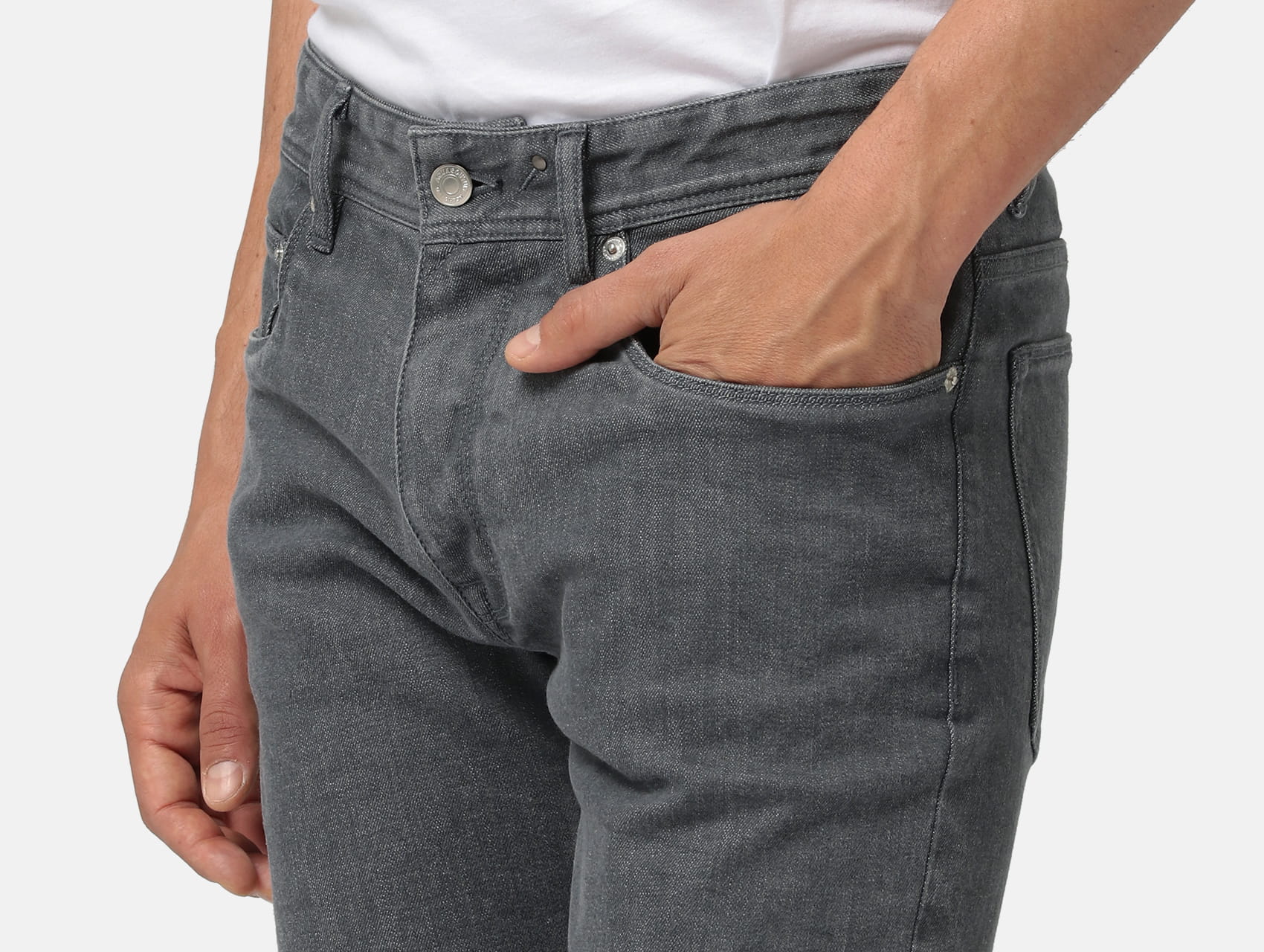 グレーデニムパンツ