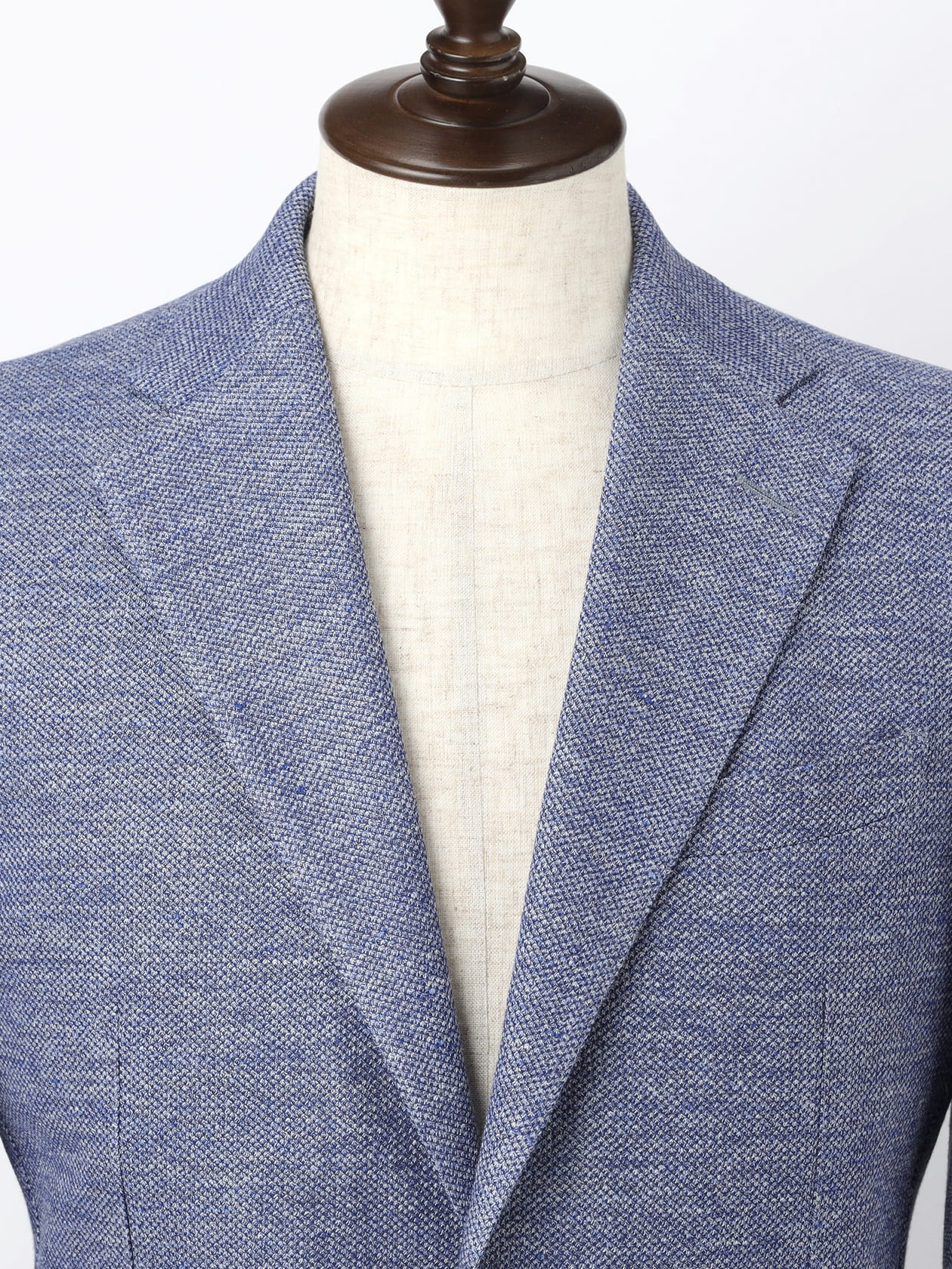 KING SIZE】Sax Blue Melange Jersey Jacket