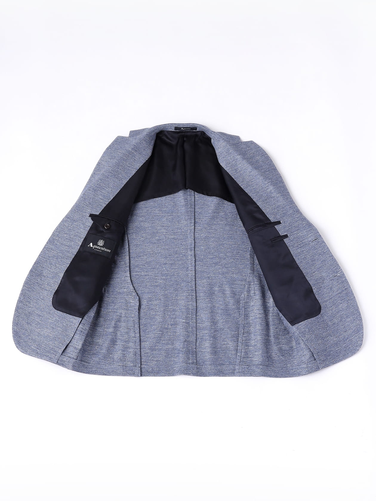 KING SIZE】Sax Blue Melange Jersey Jacket