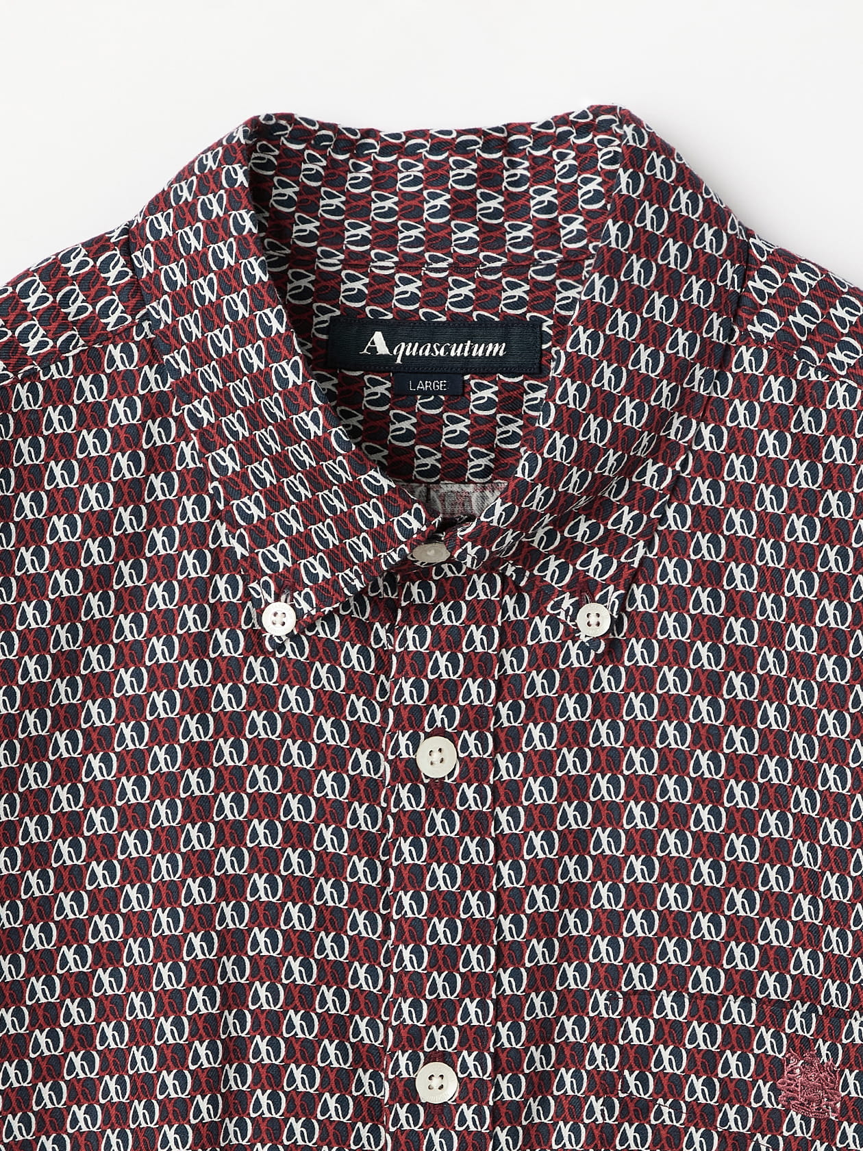 Acut シャツ KING SIZE】AQ Motif Print Shirt
