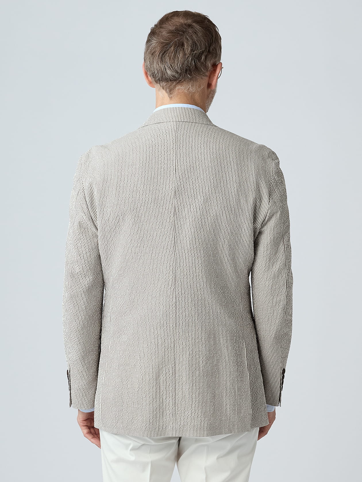 KING SIZE】Silk Mix Seer-sucker Jacket