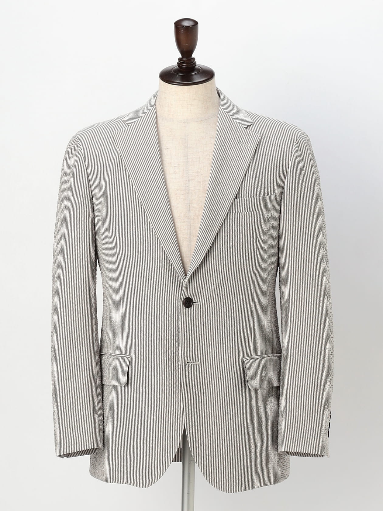 KING SIZE】Silk Mix Seer-sucker Jacket