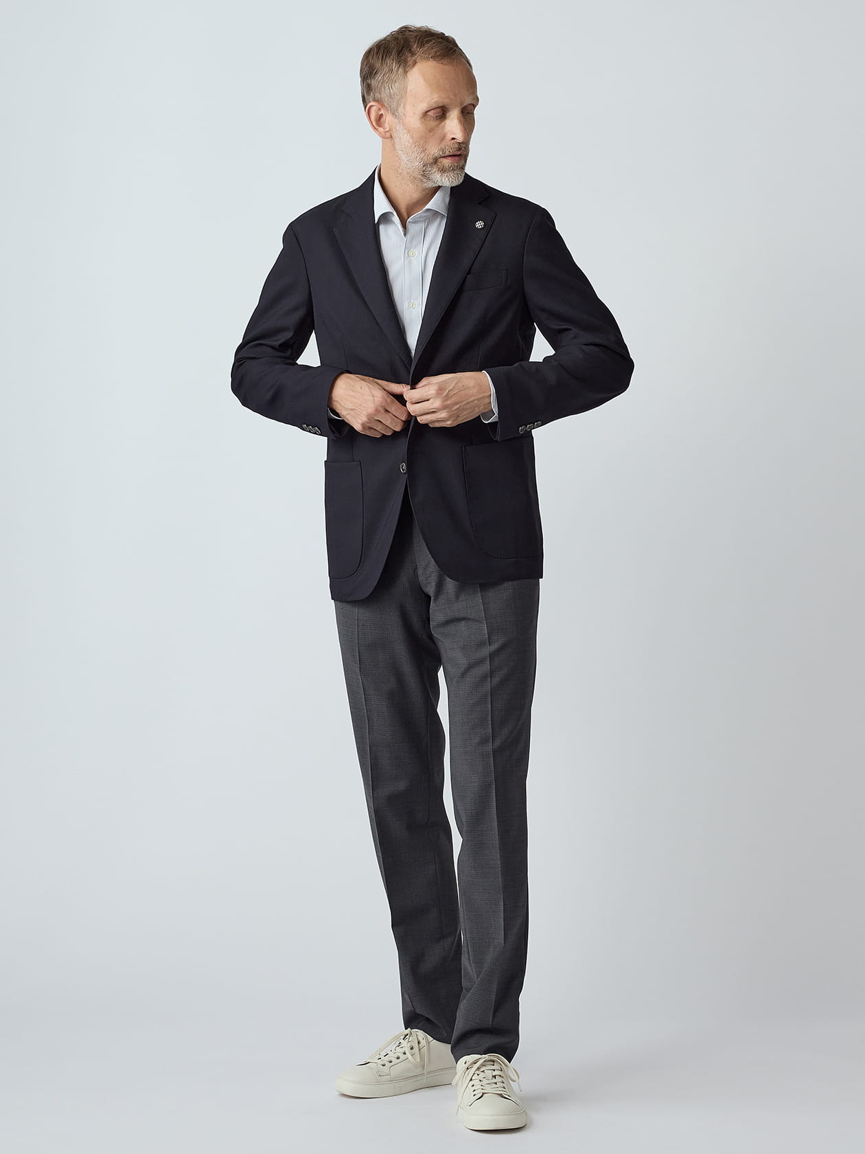 KING SIZE】TEC.3 Navy Blazer