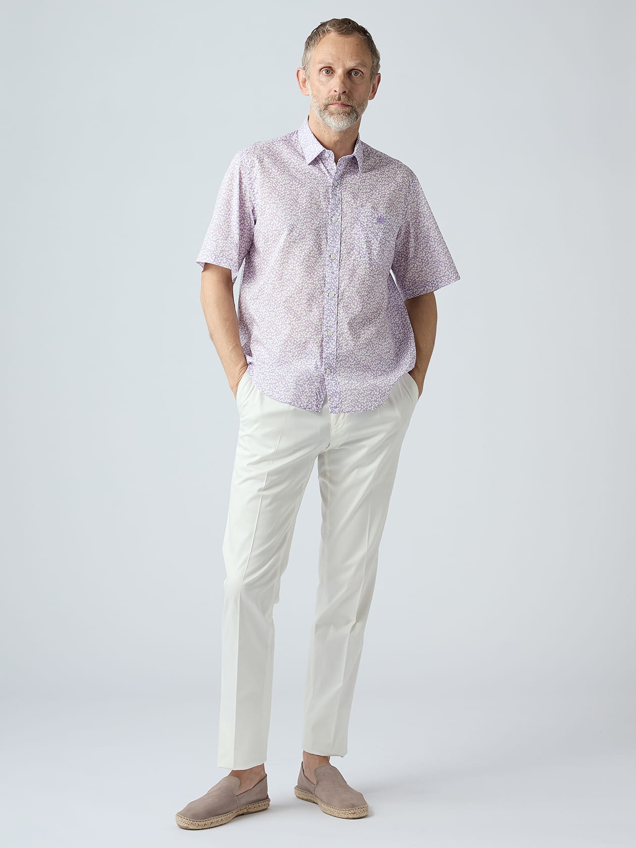 KING SIZE】Liberty Print Short Sleeve Shirt