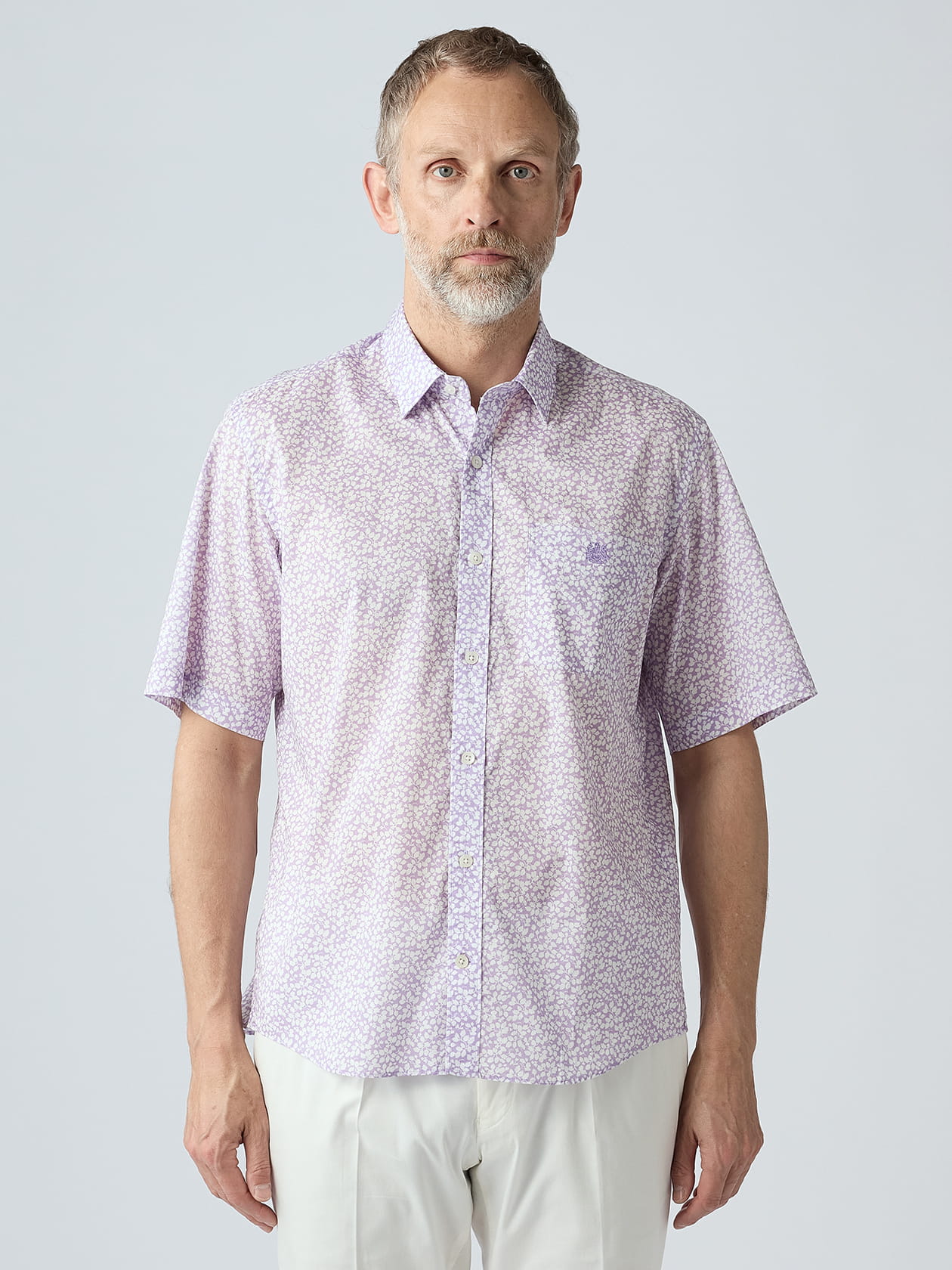 KING SIZE】Liberty Print Short Sleeve Shirt