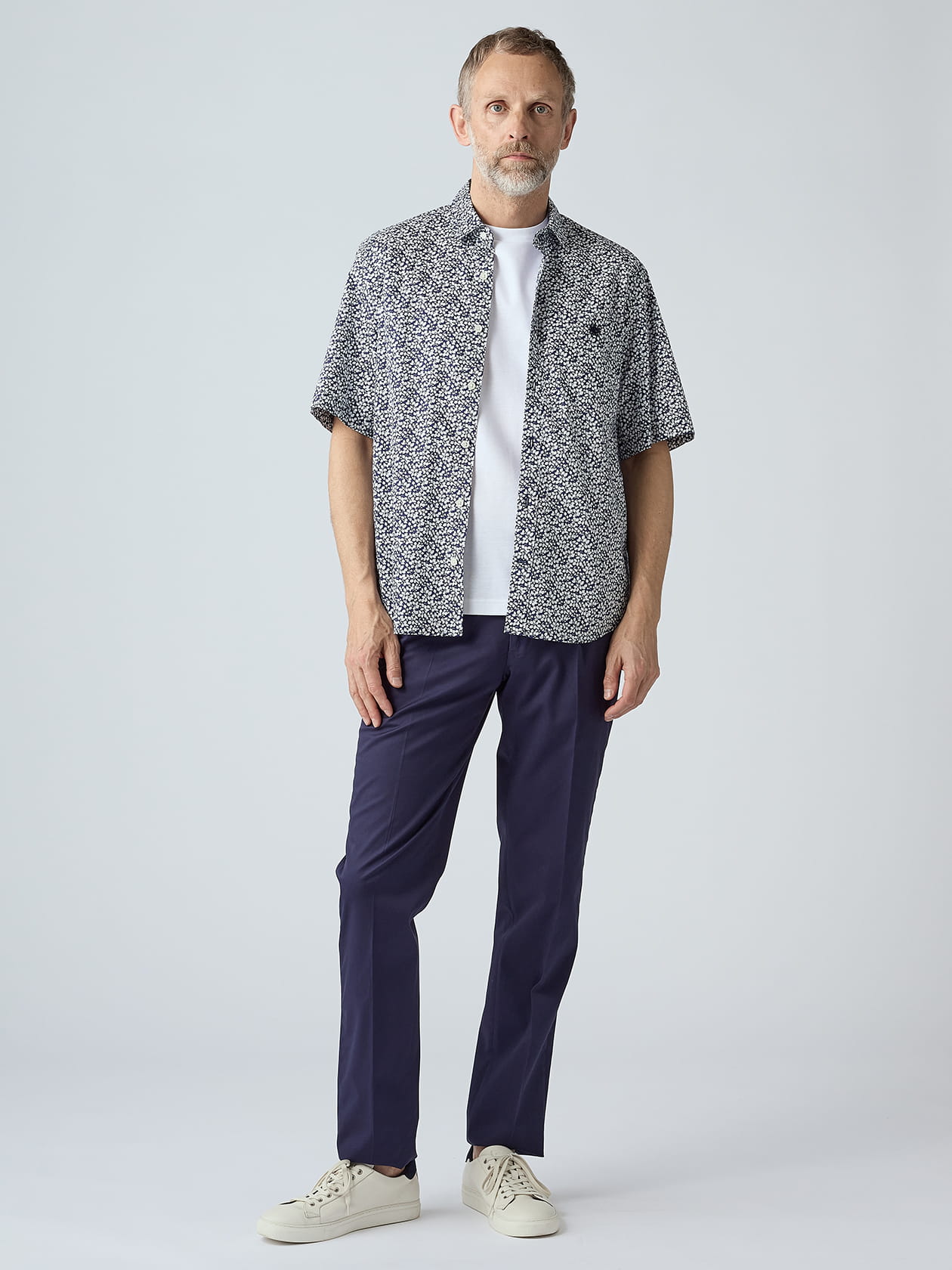 KING SIZE】Liberty Print Short Sleeve Shirt