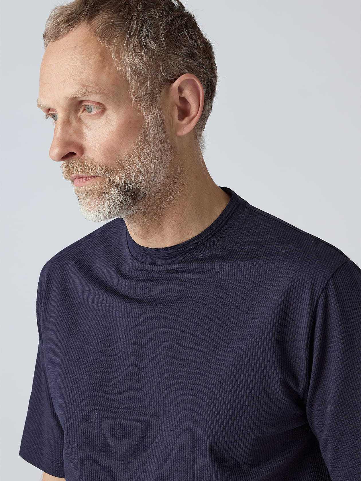 KING SIZE】TEC.3 Seer-sucker T-shirt