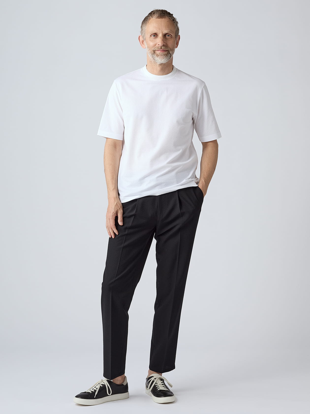 KING SIZE】TEC.3 Seer-sucker T-shirt