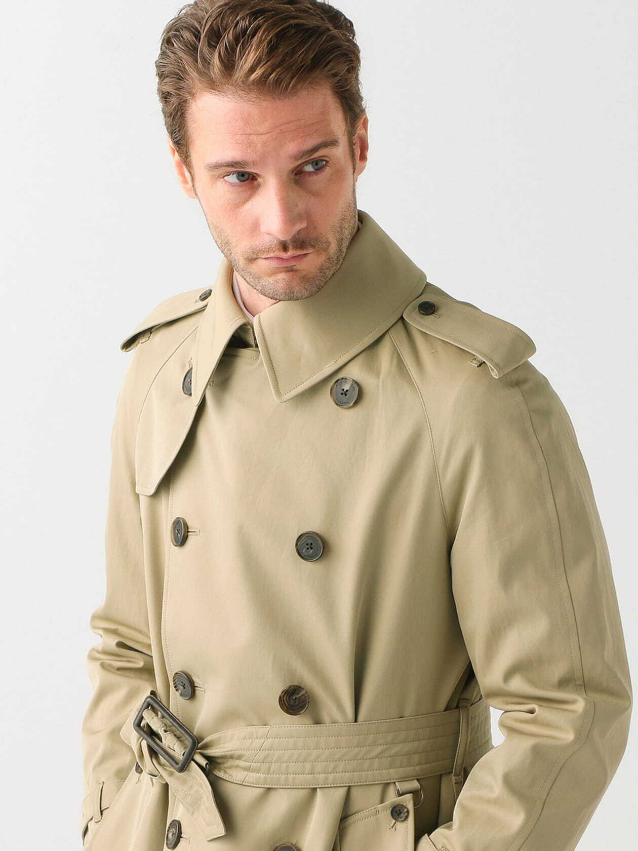 英国製 Aquascutum Kingsway Trench Coat Men´s アクアスキュータム