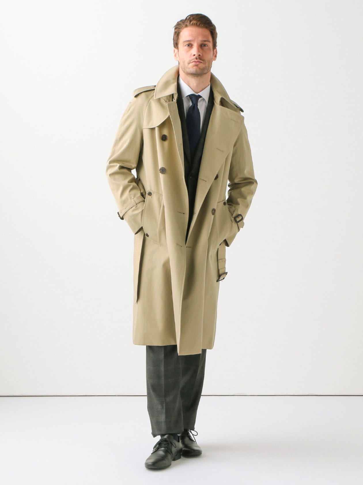 英国製 Aquascutum Kingsway Trench Coat Men´s アクアスキュータム