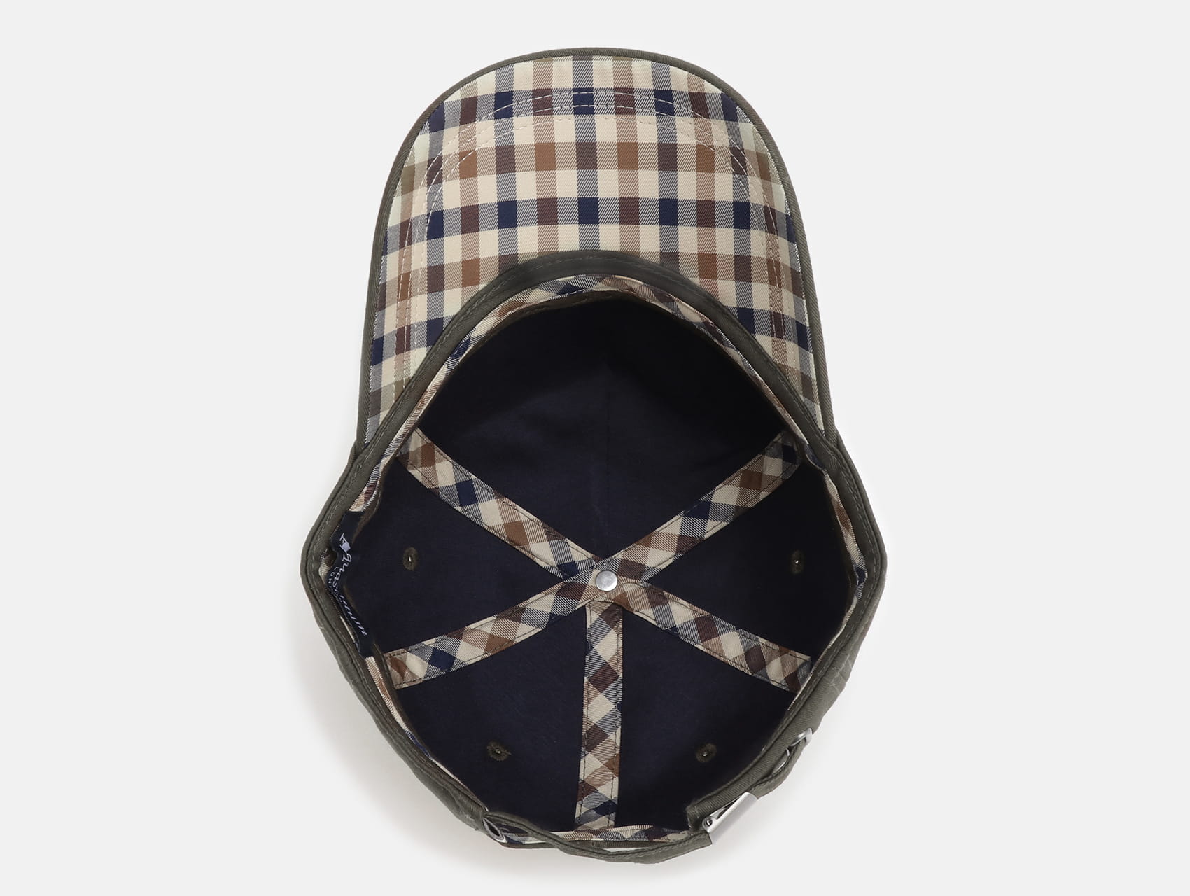 Aquascutum チェック柄キャップ クラブチェックキャップ