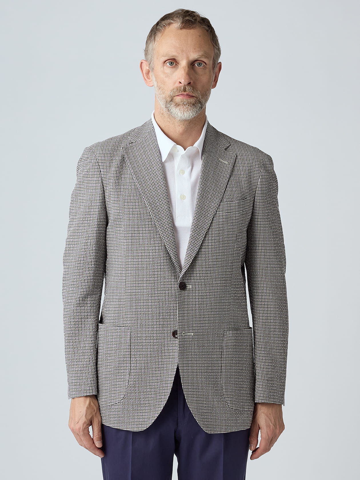 Silk Mix Seer-sucker Jacket