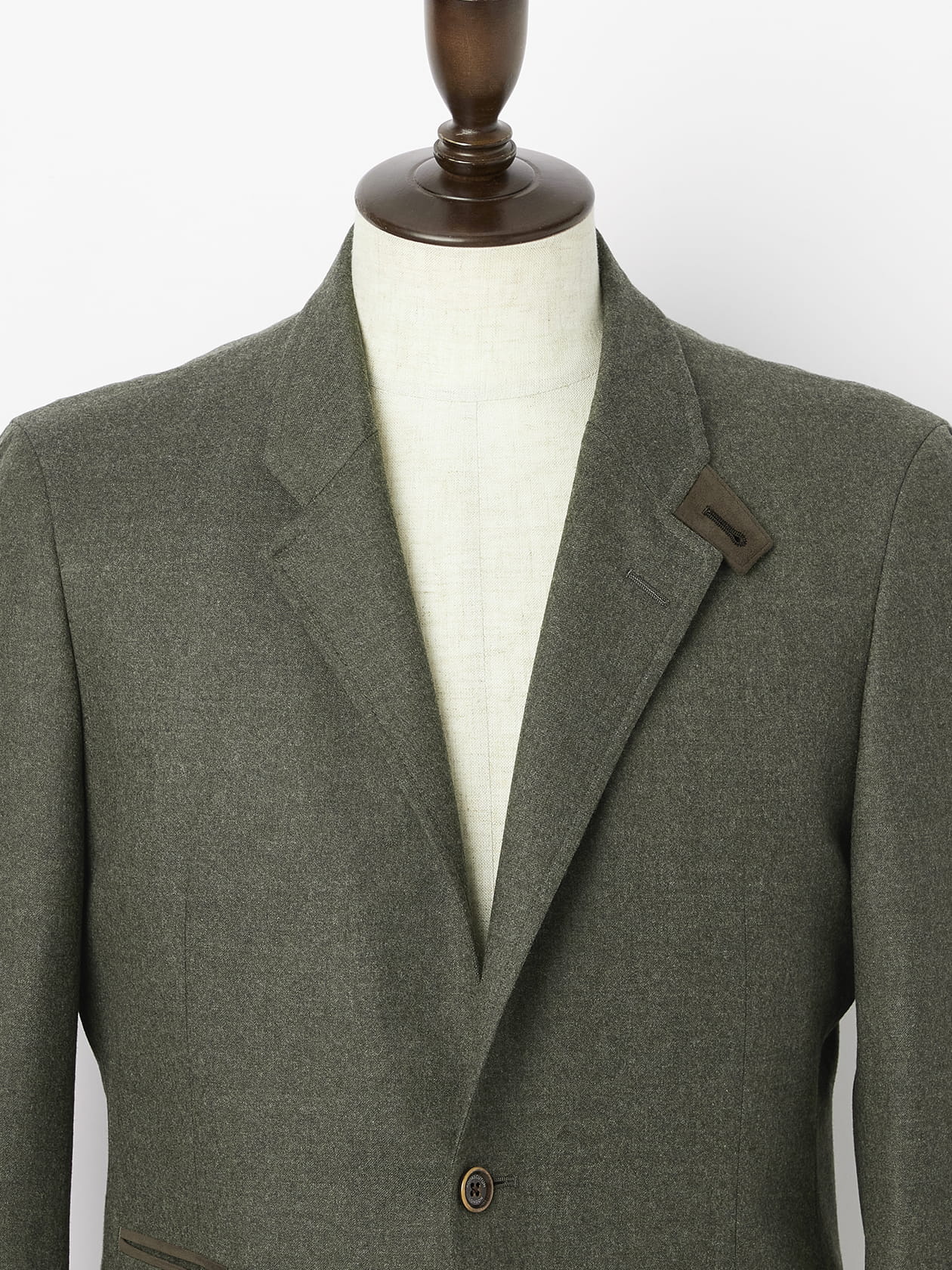 【札付き未使用】アクアスキュータム　テーラードジャケット　リネン　ライトグリーン Light Flannel Jacket