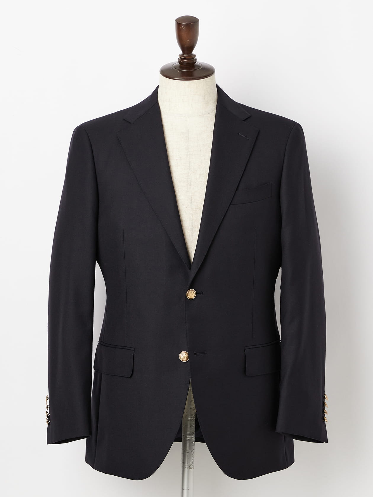 【値下げ】定価11万円Aquascutum ネイビー ビジネススーツ Navy Blazer