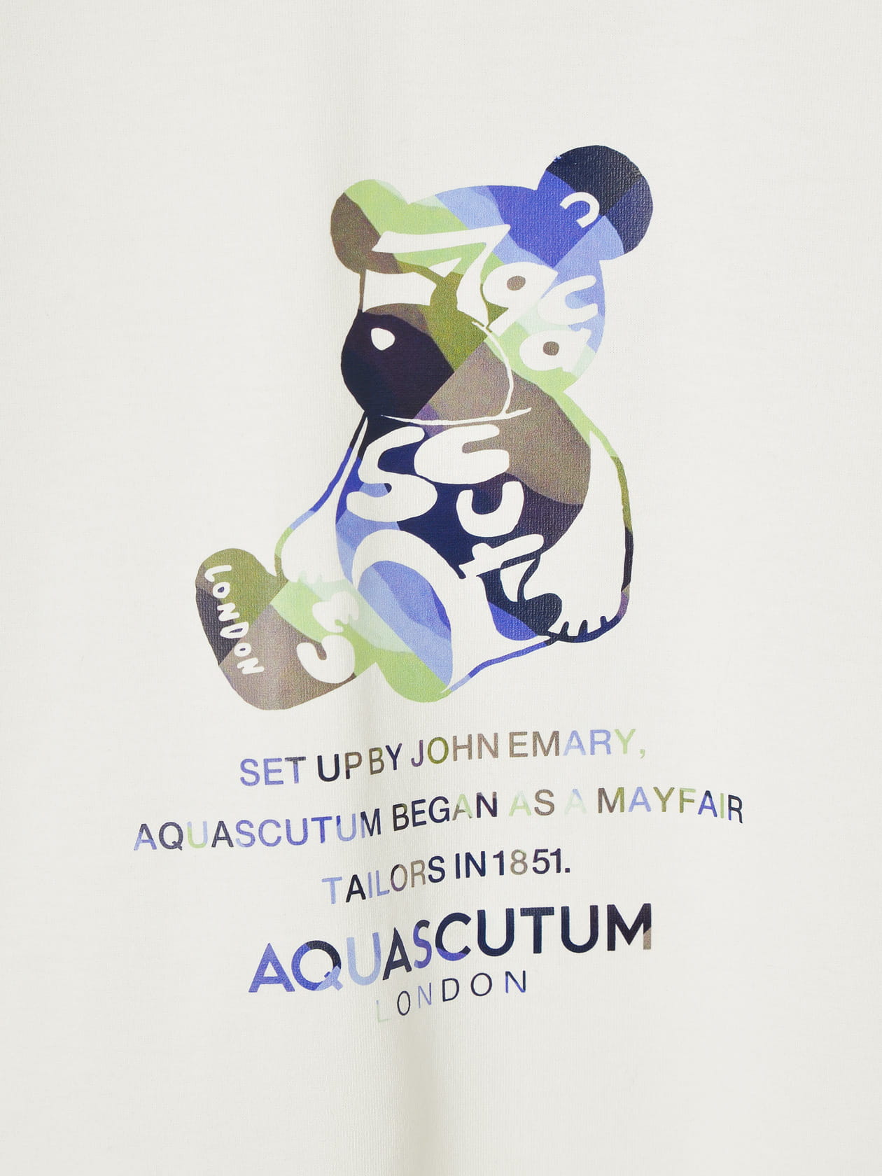 【極美品 近年モデル】アクアスキュータム マーブルベアモックネックTシャツ LL 極美品 近年モデル】アクアスキュータム マーブルベアモック