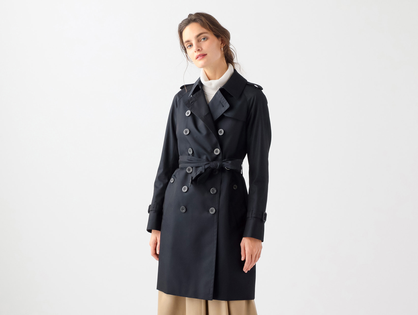 アクアスキュータム BASIC TRENCHCOAT トレンチコート アウター-