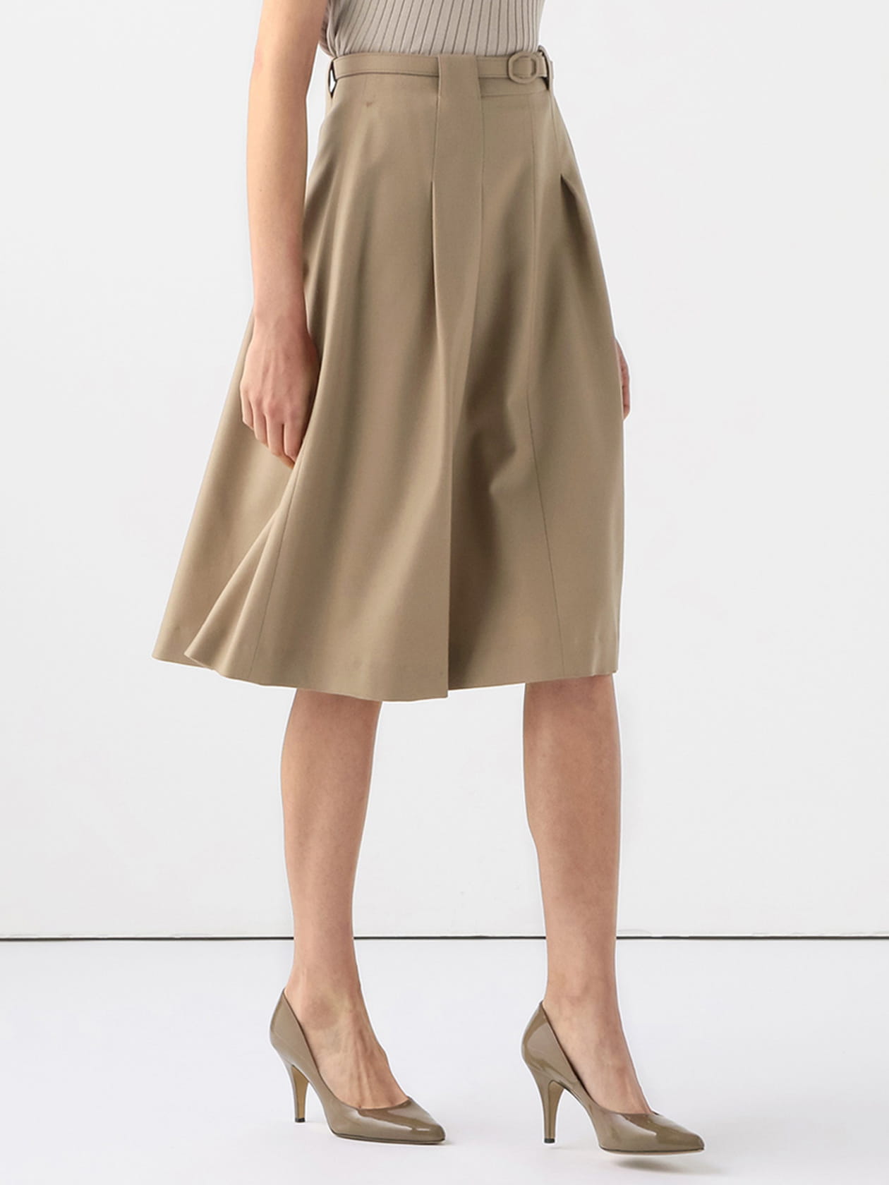 ウールフレアスカート