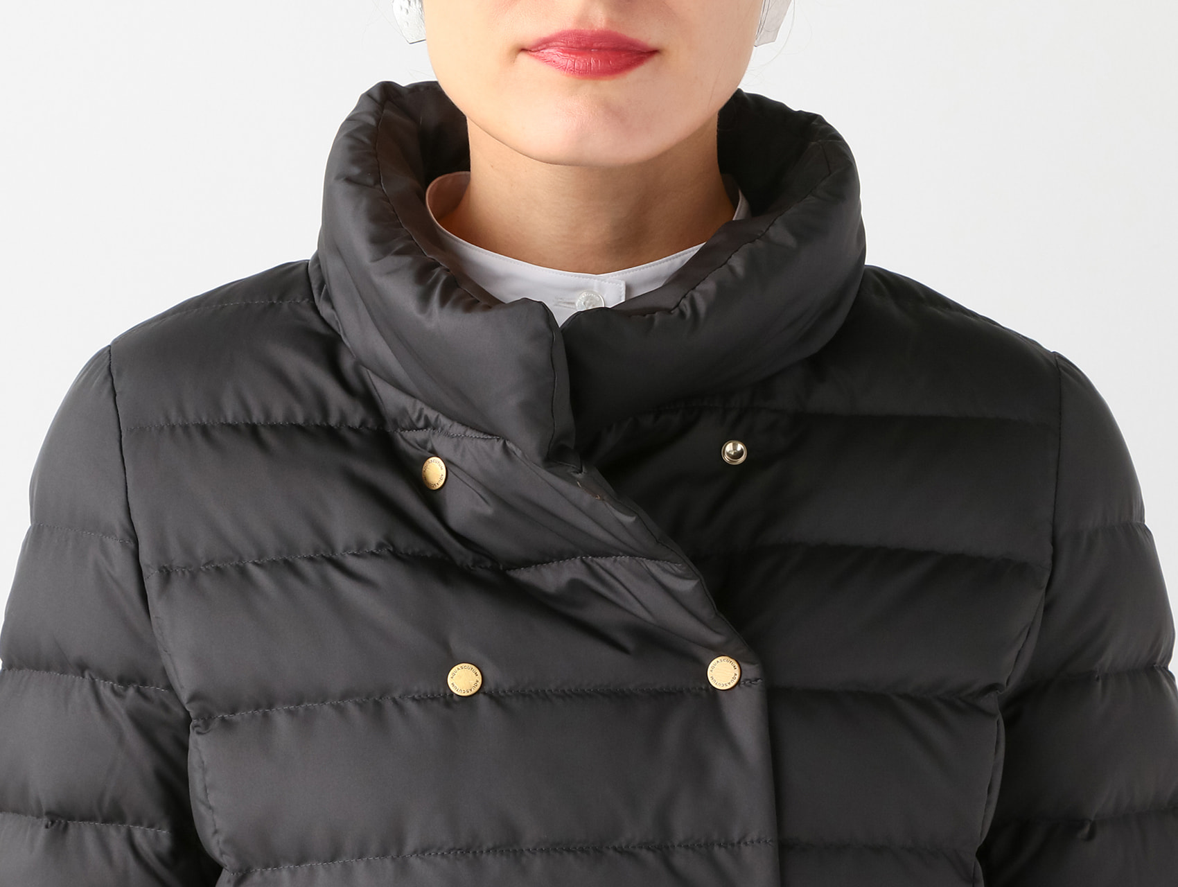 ダブルブレストショートダウンコート