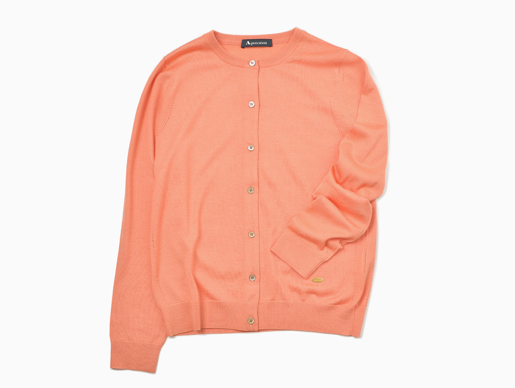 美品⭐︎Aquascutum アクアスキュータム　カーディガン　シルク ウールシルクカーディガン