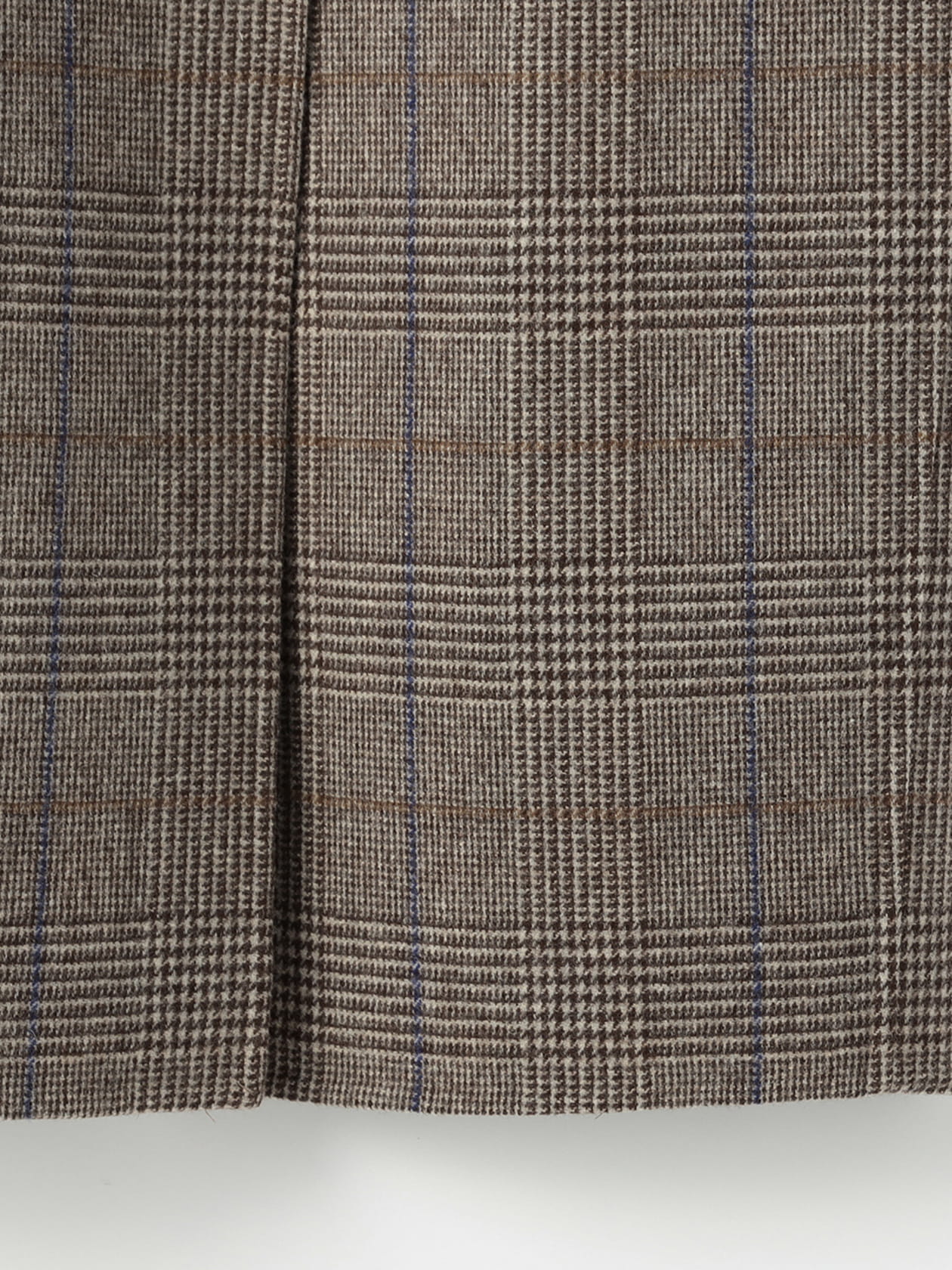 チェックダブルフェイスビーバーコート