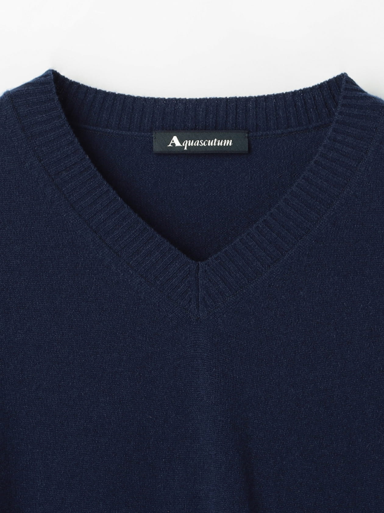 ピュアカシミヤ Vネック