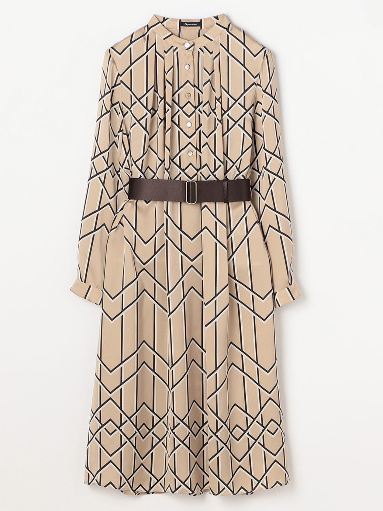 クロスプリントドレス