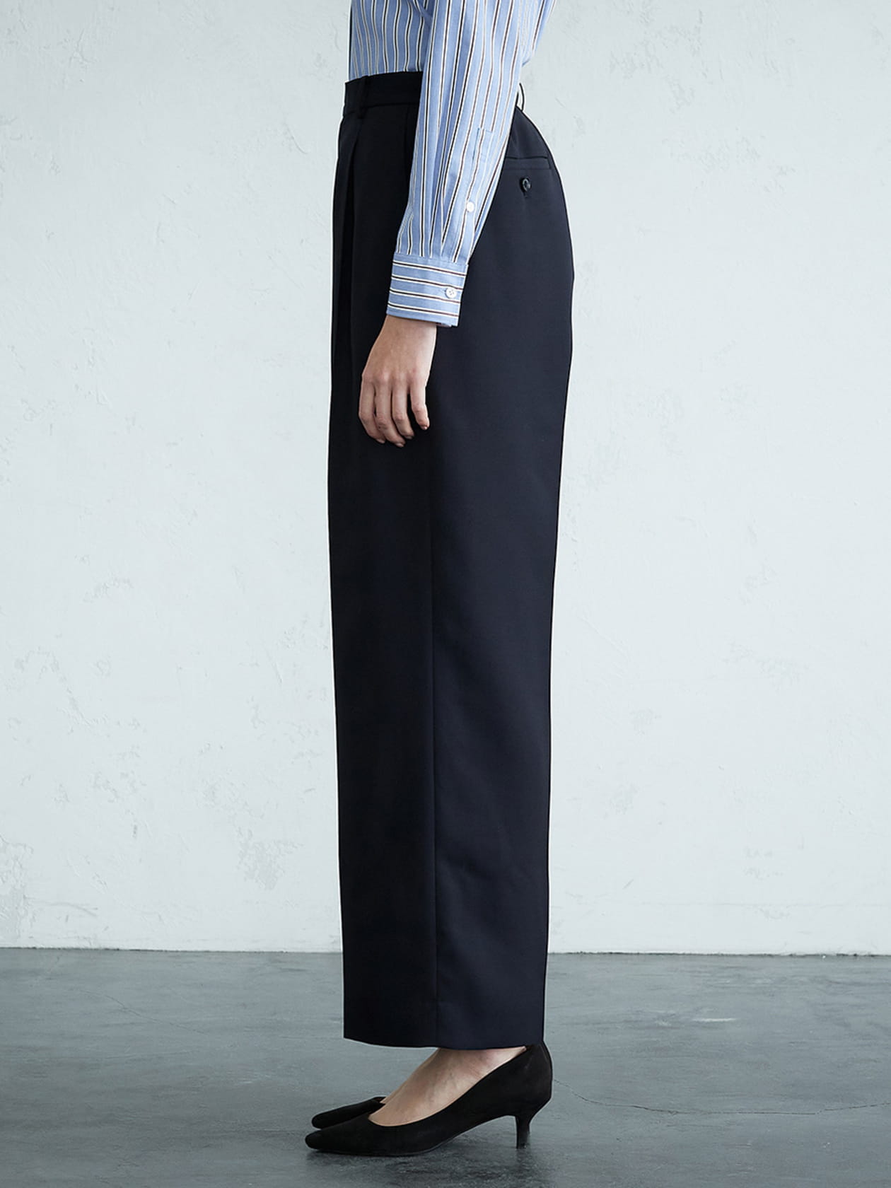 トライウール ワイドパンツ