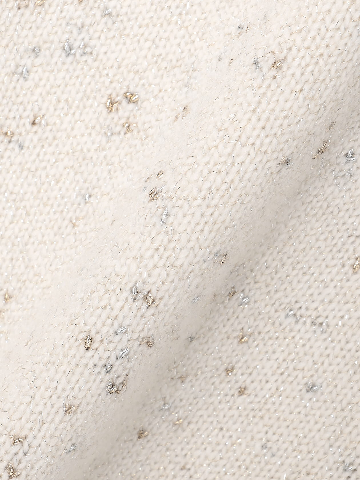 Aquascutum 日本製 カシミヤ混 ラメ ニット ラメノットニット