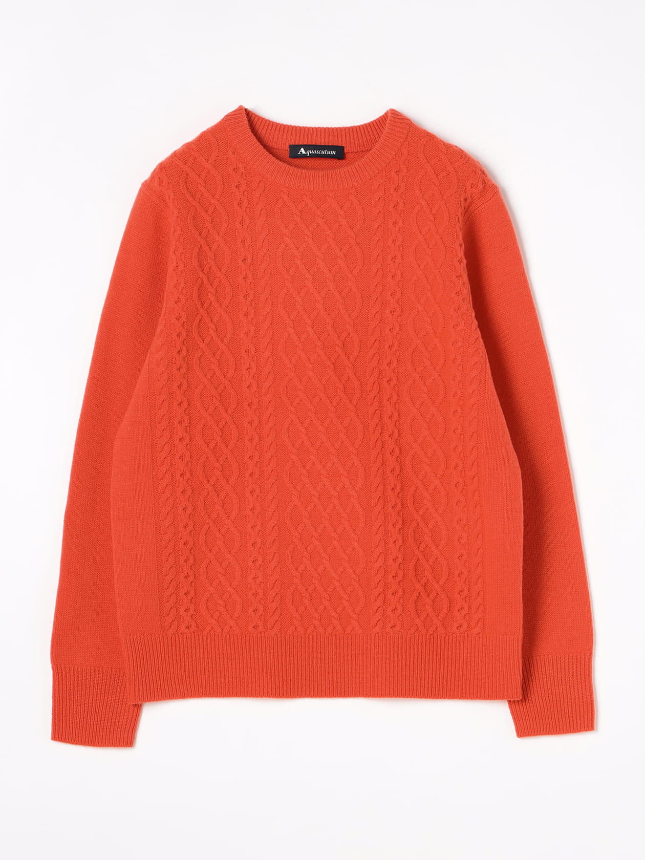 アレンジケーブル クルーネックニット