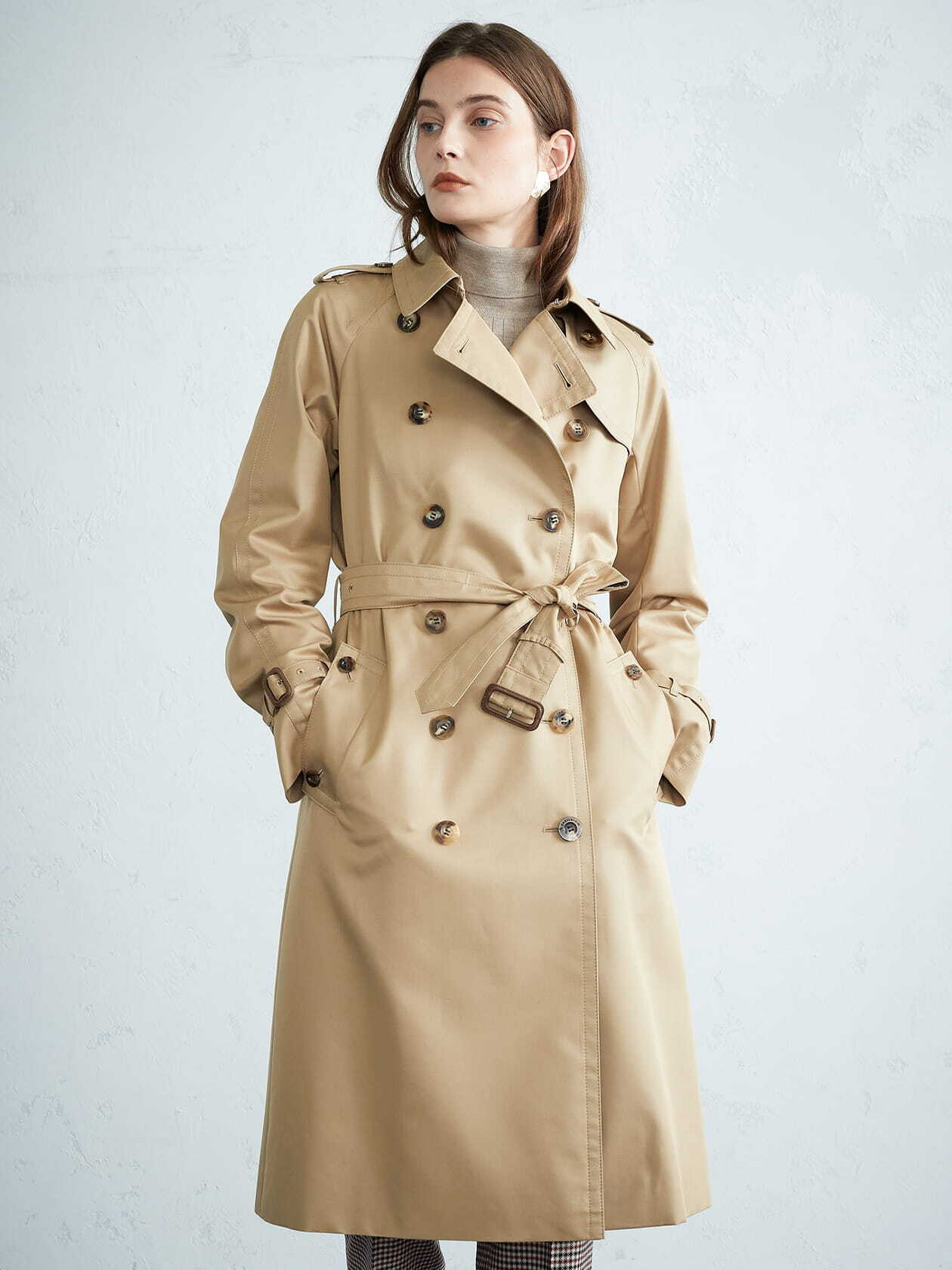 Aquascutum BASIC TRENCH COAT サイズ6 BASIC TRENCH COAT LONG