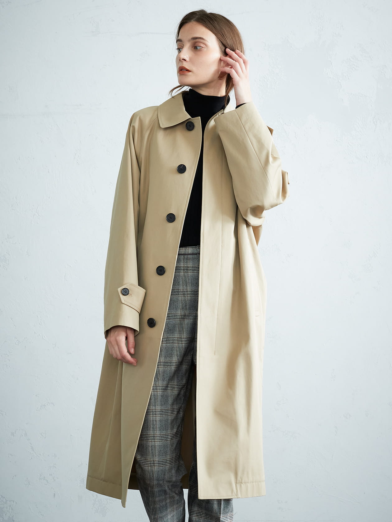 美品 Aquascutum アクアスキュータム×チェルッティ トレンチコート