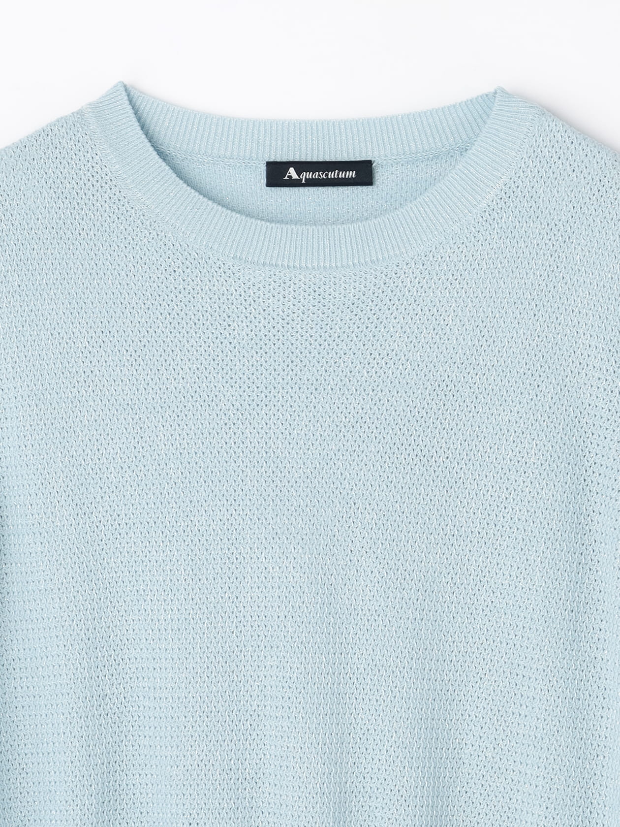 ペーパーヤーン半袖ニット