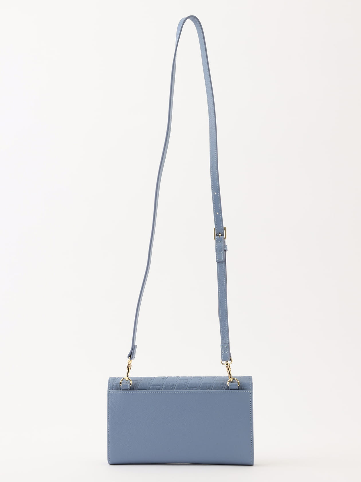 19 AQUASCUTUM アクアスキュータム Aロゴ エンボスバッグ サックス 19 AQUASCUTUM アクアスキュータム Aロゴ エンボスバッグ サックス