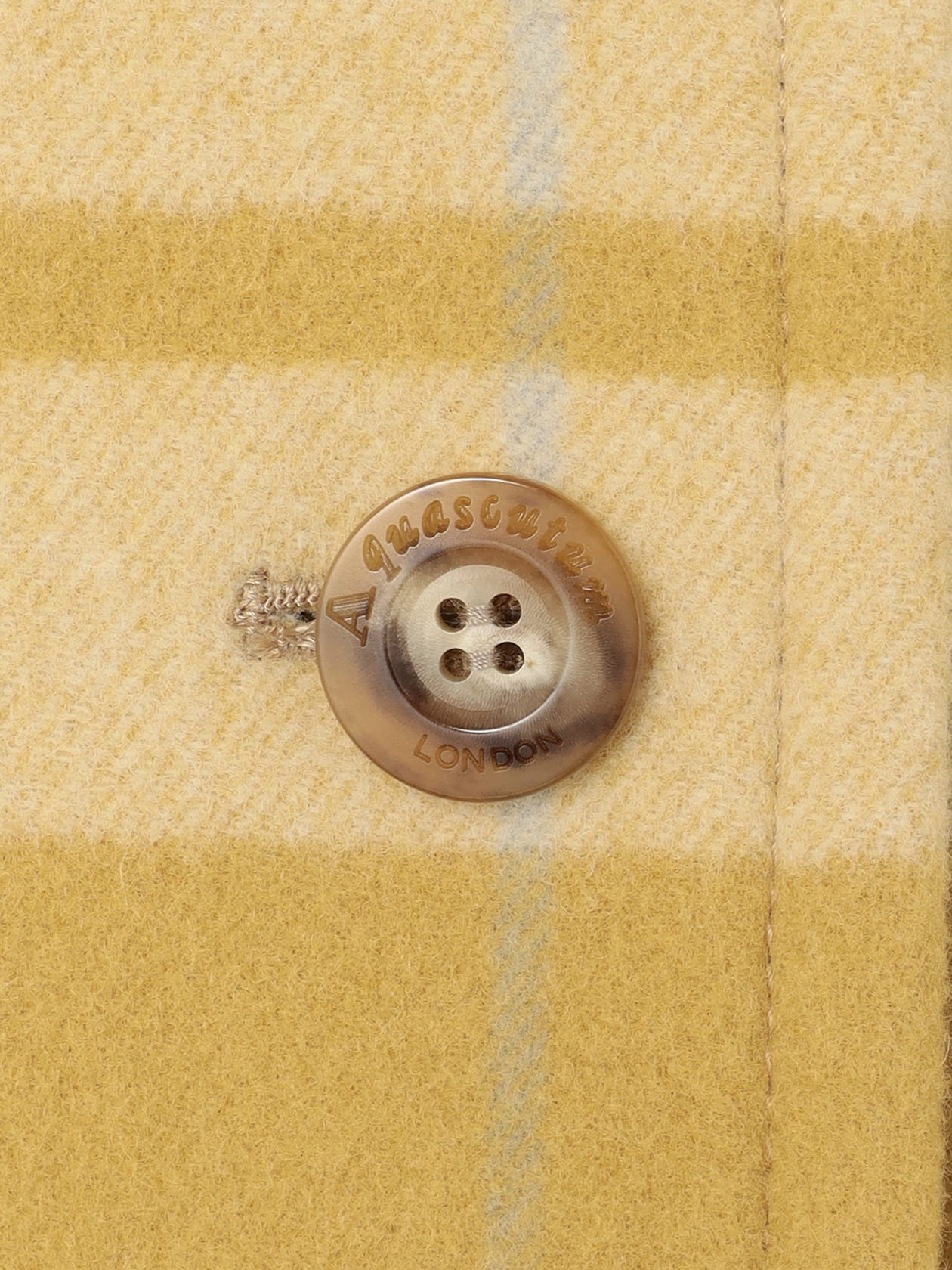 ブロックチェックダブルフェイスコート