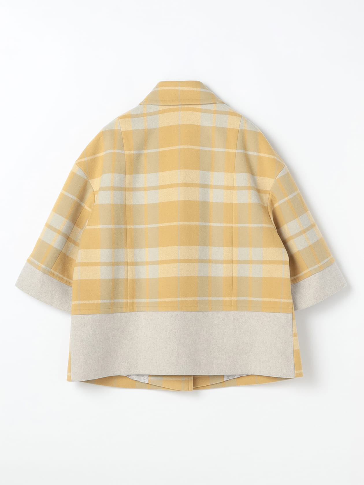 ブロックチェックダブルダブルフェイス