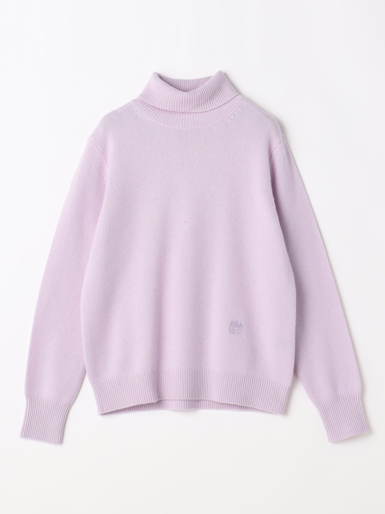 美品 アクアスキュータム 上質 ウールカシミヤ タートルネック ケーブルニット ピュアカシミヤタートルニット