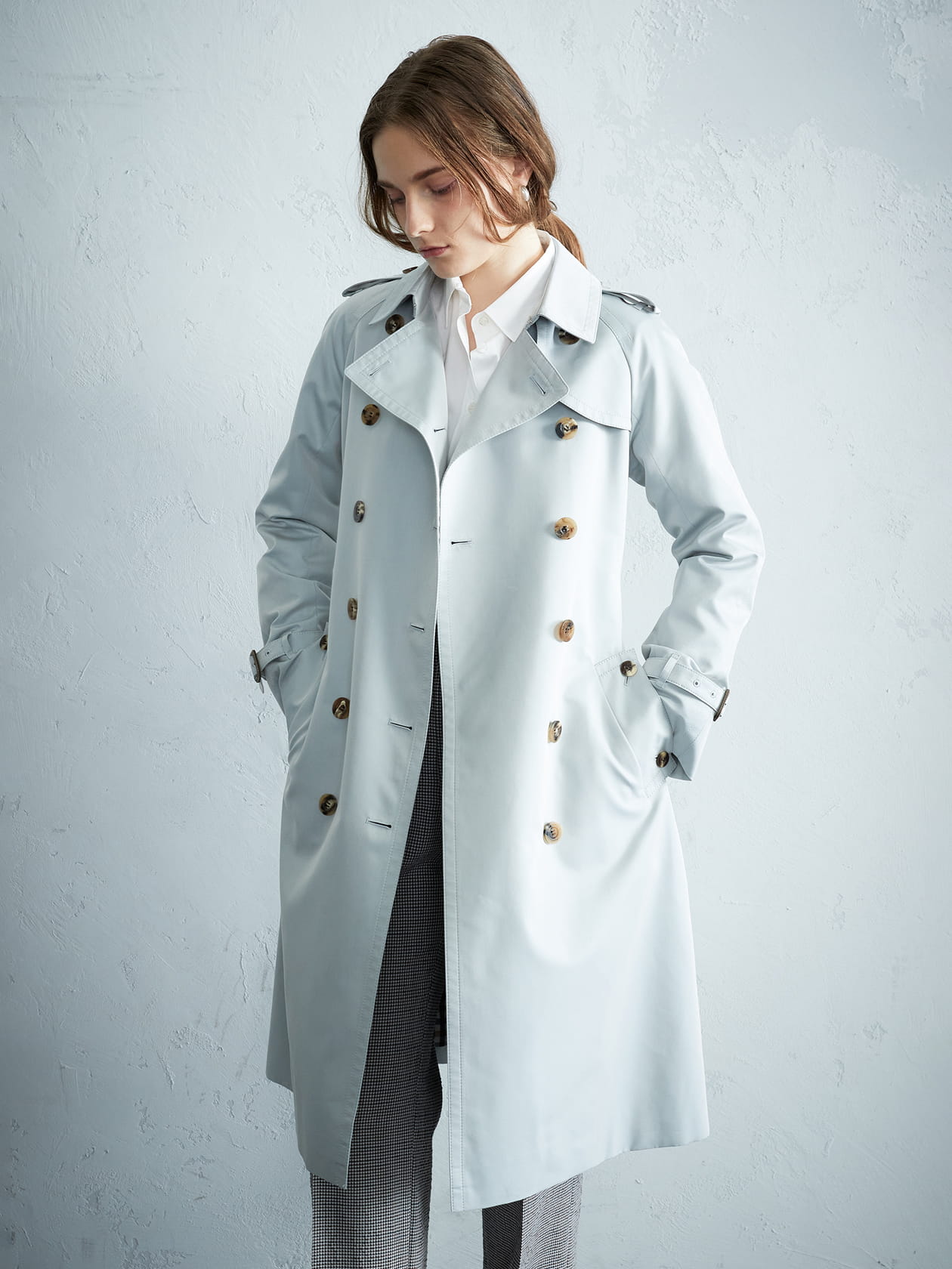 【トレンチ】Aquascutum アクアスキュータム コート  ベーシック