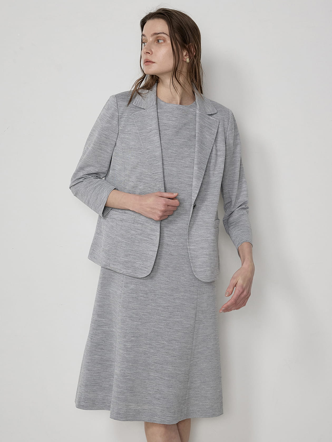 セットアップ対応】ウォッシャブルラミーカノコ ジャケット