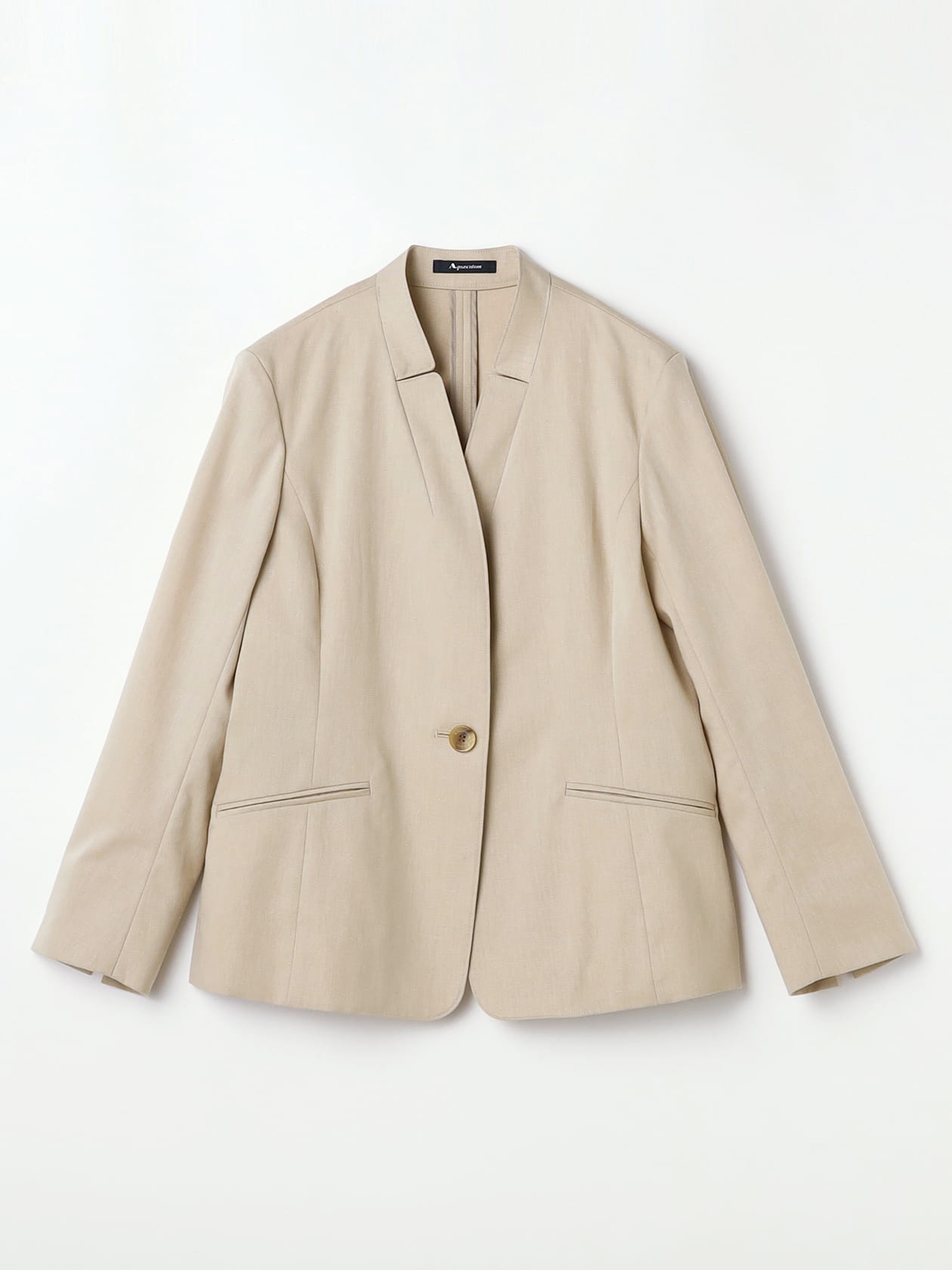 セットアップ対応】リネン混パナマ ジャケット