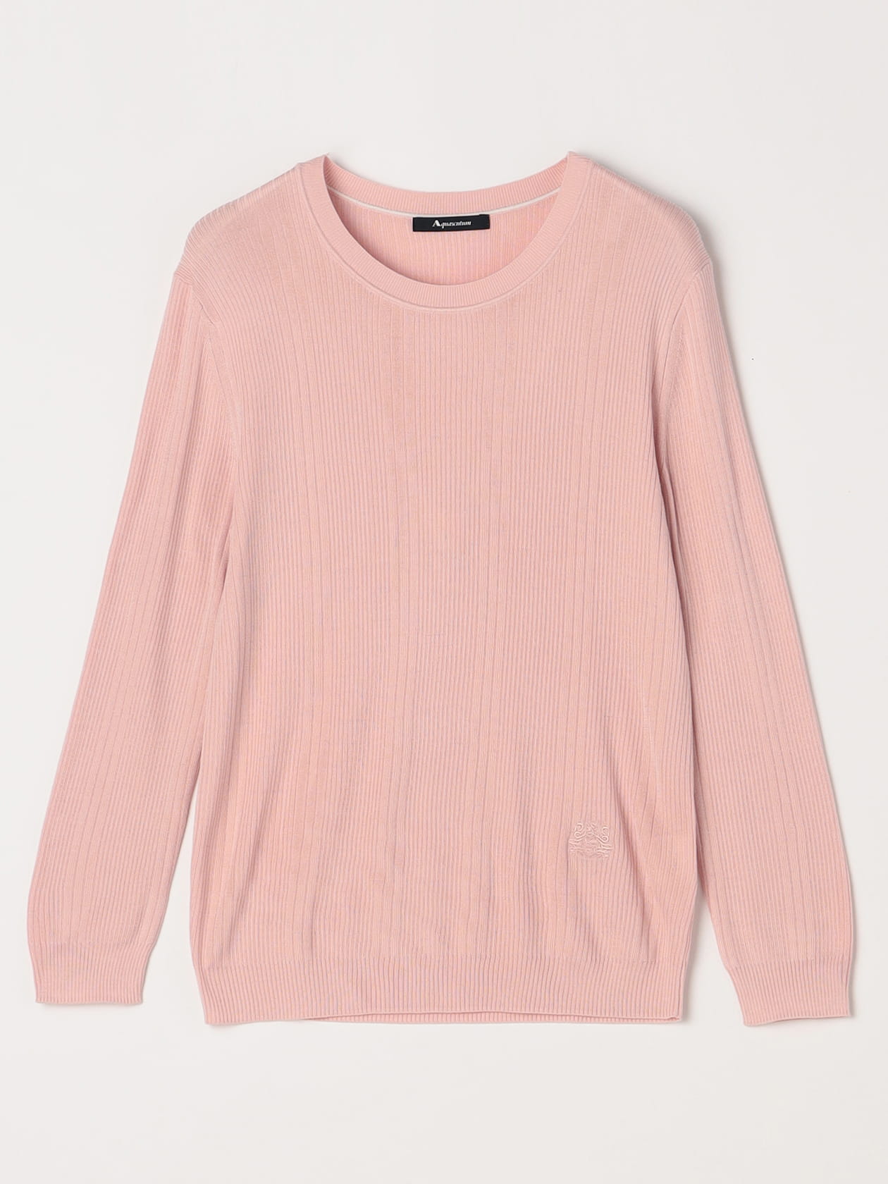 UTO シルク100% 長袖ニット　コーラルピンク UTO シルク100% 長袖ニット コーラルピンク UTO シルク100% 長袖ニット