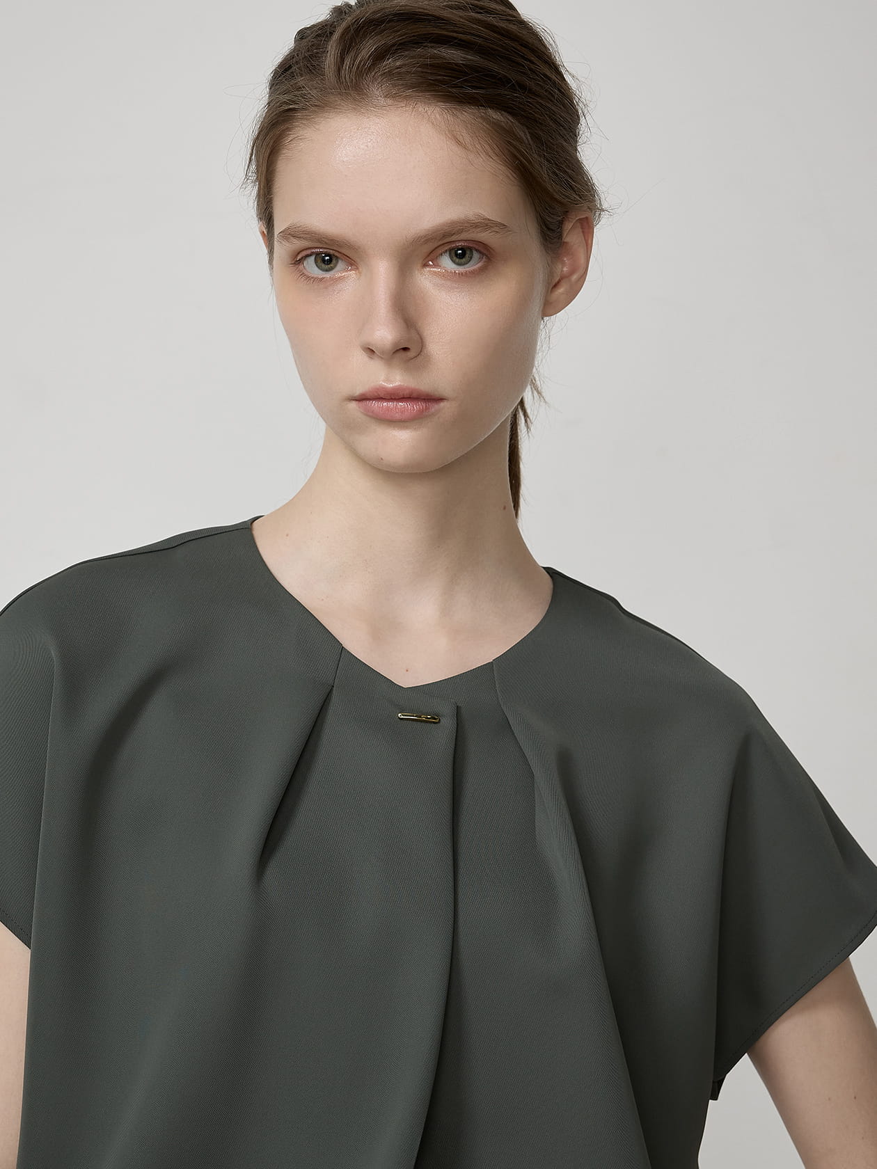 セットアップ対応】ダブルクロスブラウス