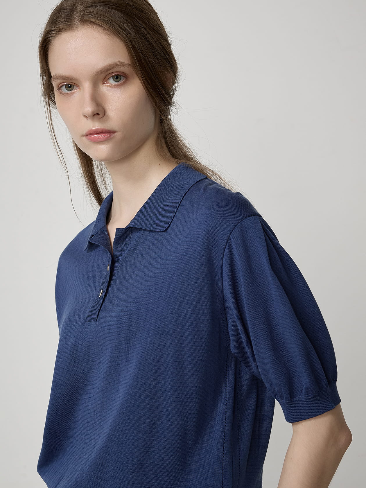 アクアスキュータム　半袖　POLOニット セール】 AQ Stripe Skipper Knit Polo （ニット・セーター