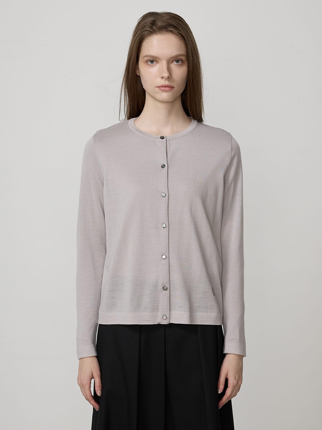 Aquascutum ニットカーディガン 希少 Super120'sハイゲージカーディガン