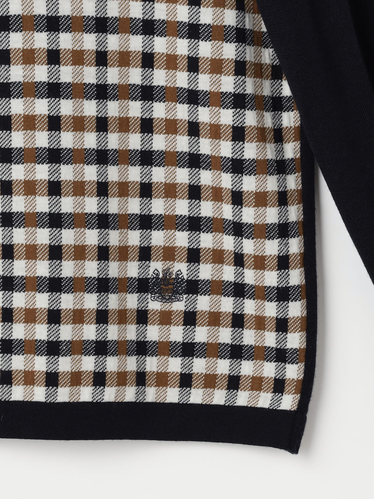 極美品♪ウェルノード Enchainement 別注 ラクーンニット チャコール ONCILY × WISH FOR EVER 】 COLLAB DESIGN LOW-GAUGE KNIT