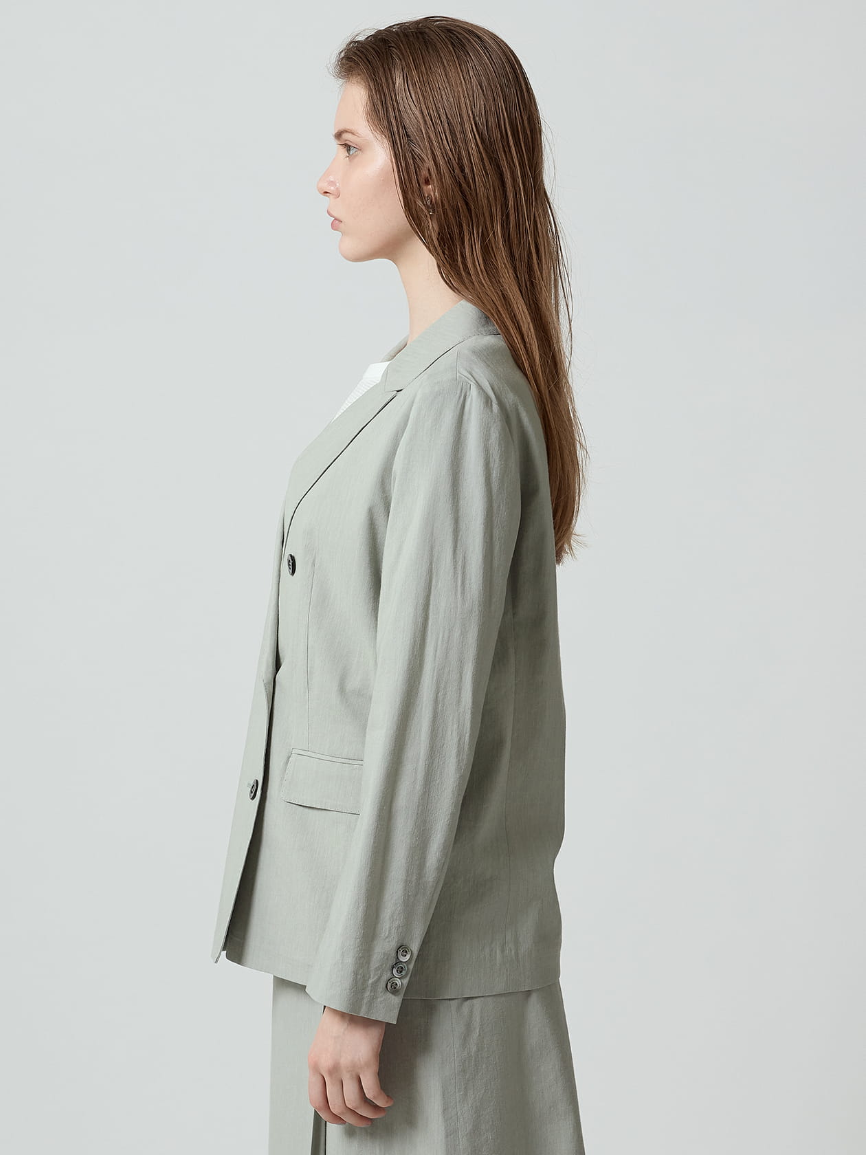 Aquascutum ダブルセットアップ スーツ ンサイズLグレー Aquascutum ダブルセットアップ スーツ ンサイズLグレー