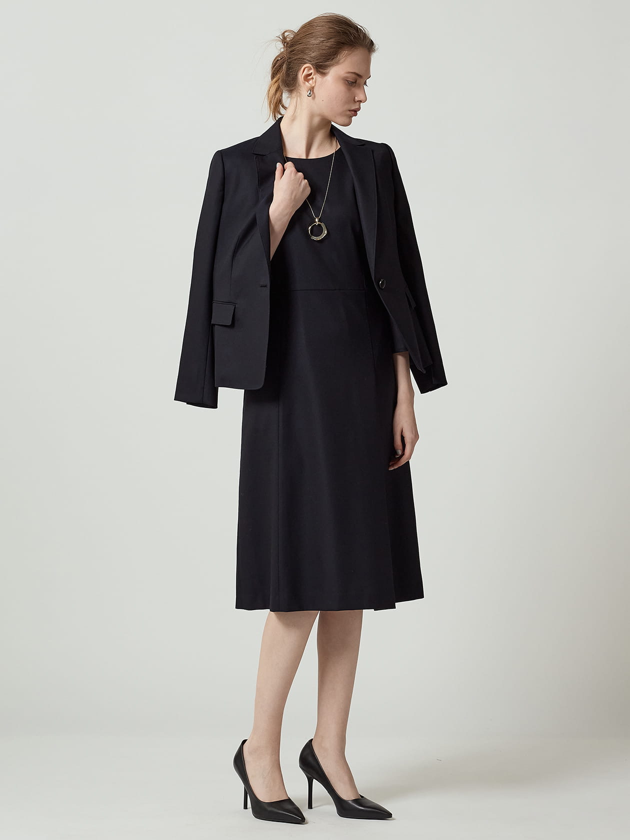 セットアップ対応】ウールシルクドビードレス