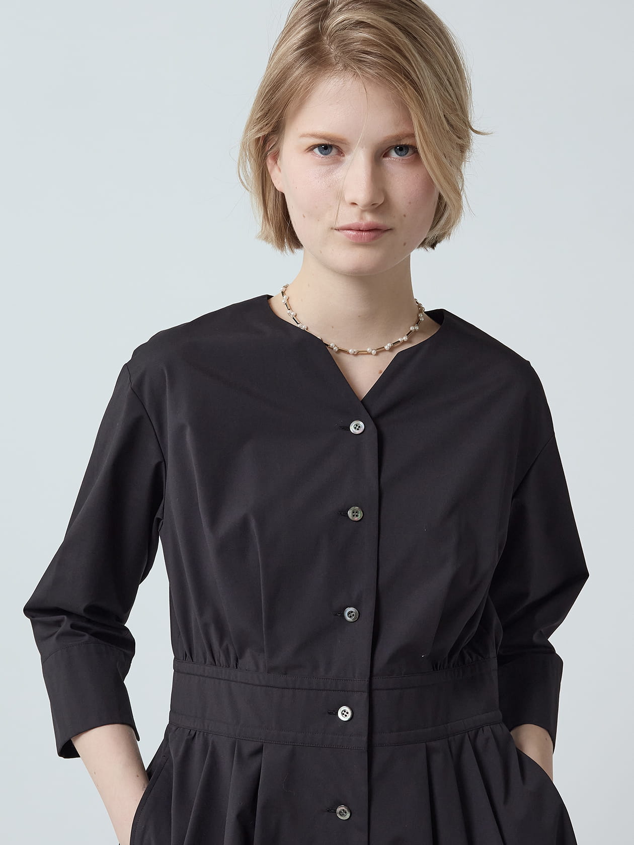 エステラケー　ワンピース 新品 Estella.K エステラケー ロングワンピース ネイビー ロング